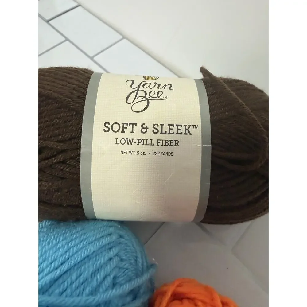 70’s Vintage colors destash yarn lot of 4